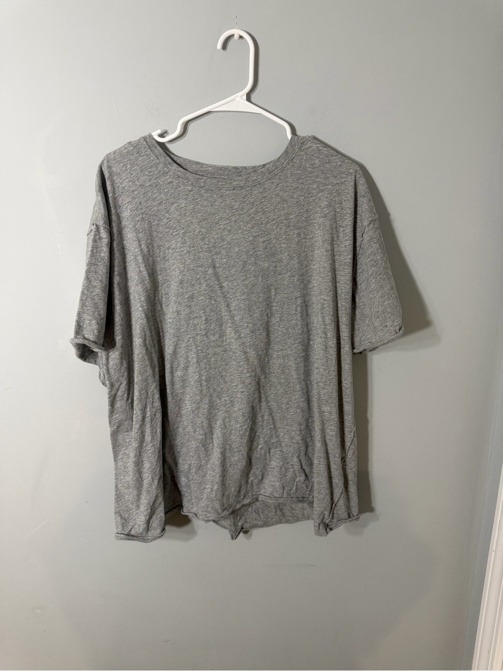 Free People Oversized Grey Shirt